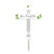 Custom Solar Lighted LED Cross Grave Marker| Memorial Cemetery Outdoor Decor