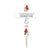 Personalized Garden Stake Cross Cemetery Decoration LED Light Cardinal Memorial Remembrance