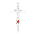 Personalized Garden Stake Cross Cemetery Decoration LED Light Cardinal Memorial Remembrance