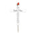 Personalized Garden Stake Cross Cemetery Decoration LED Light Cardinal Memorial Remembrance