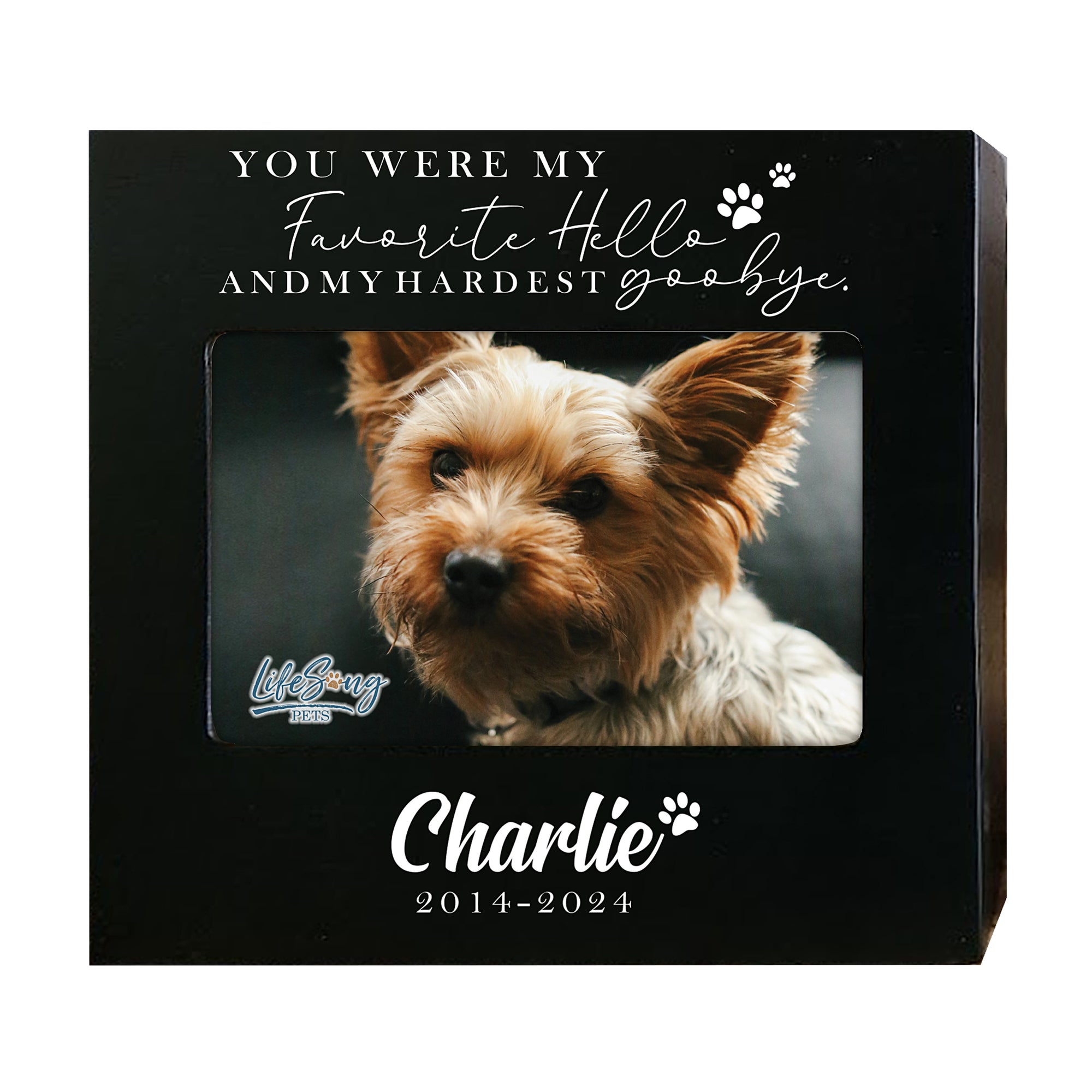 Personalized Wooden Pet Urn with Photo – Handcrafted Pet Remembrance Urn for Dogs & Cats - You Were My Favorite