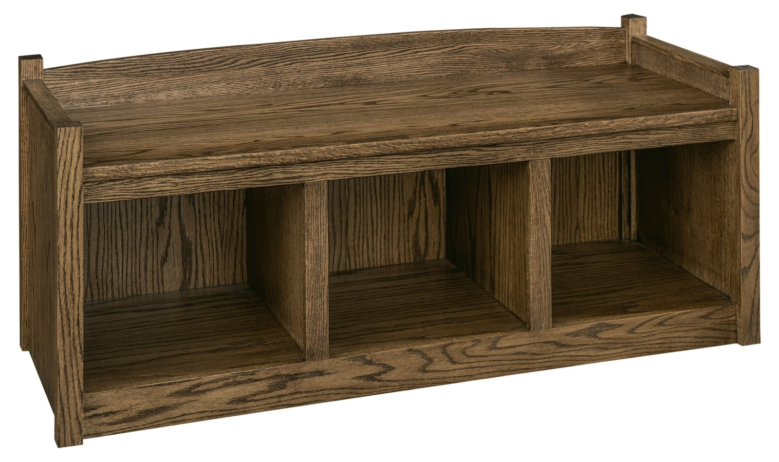 Entry Bench Wood Coffee Table| Wooden Rustic Farmhouse Bench With Storage Cubby| Preston Model - LifeSong Milestones