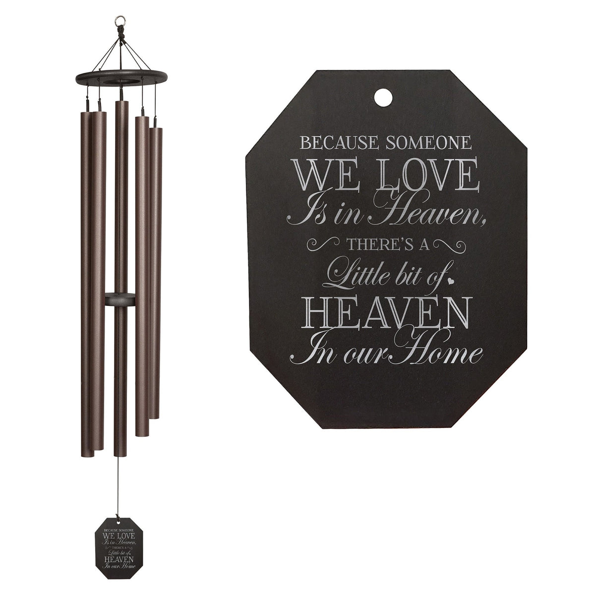 Memorial Sympathy Wind Chimes| Court Haus 62&quot; | Family Home Decor - LifeSong Milestones