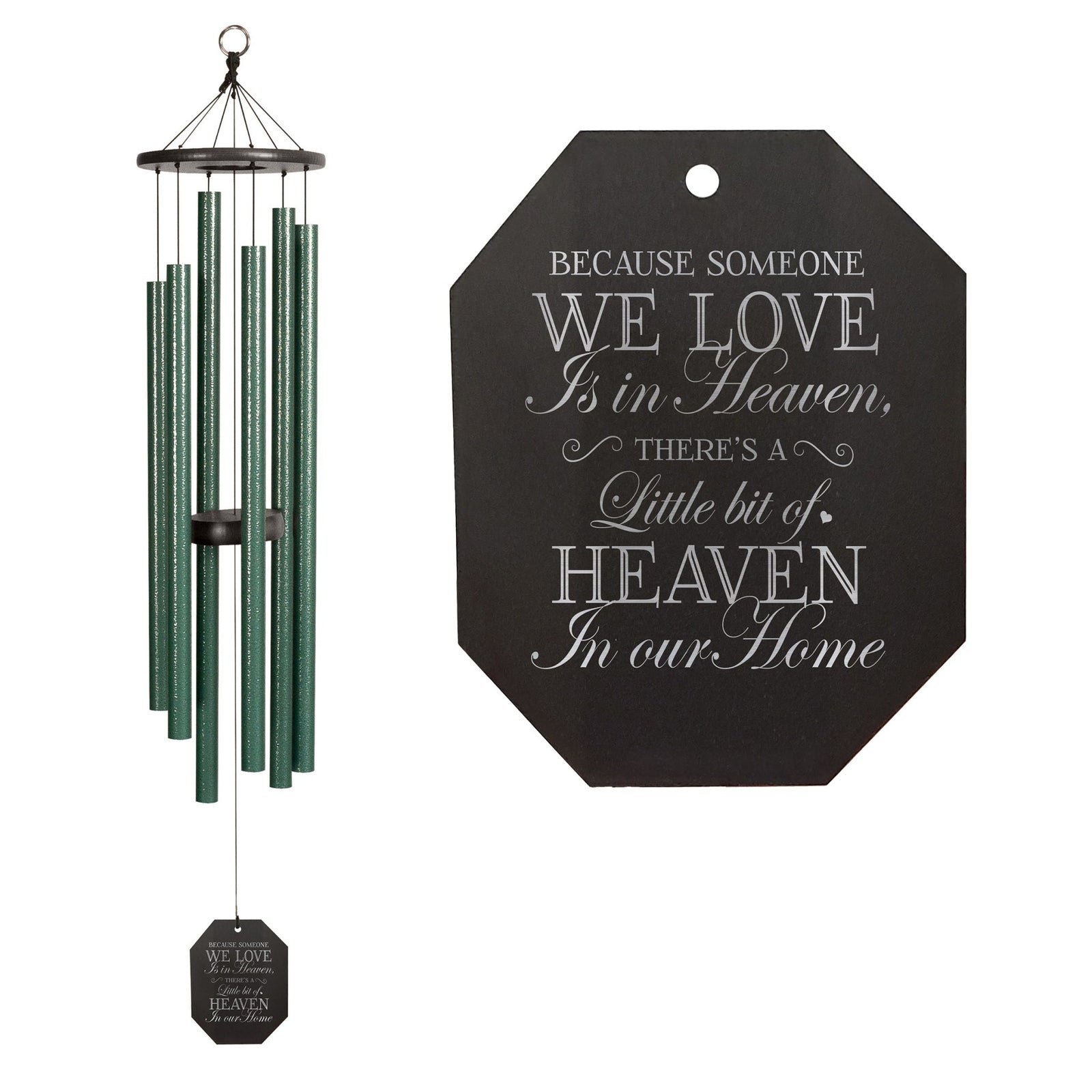 Memorial Sympathy Wind Chimes| Forest Edge 44" | Family Home Decor - LifeSong Milestones