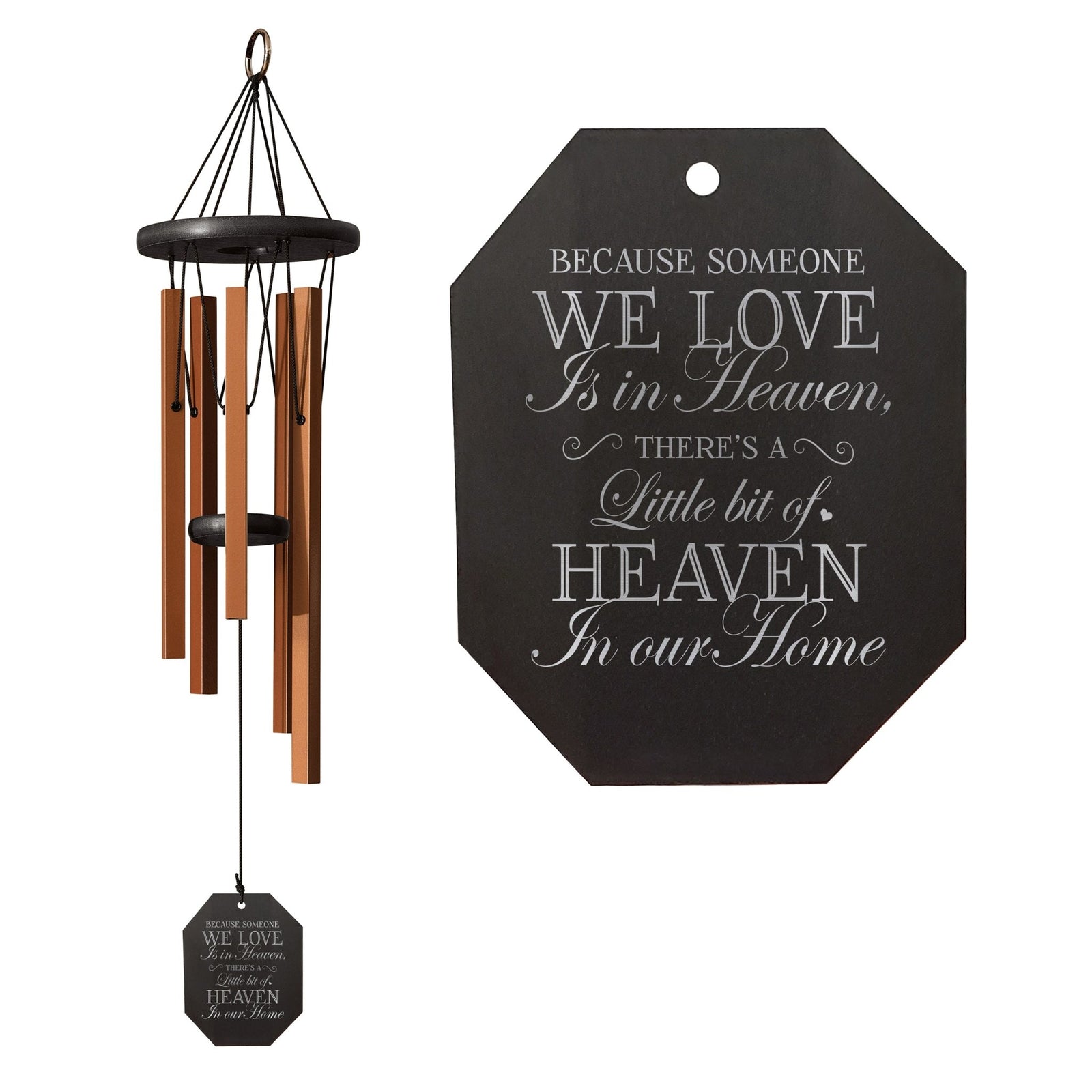 Memorial Sympathy Wind Chimes| Morning Song 25" | Family Home Decor - LifeSong Milestones