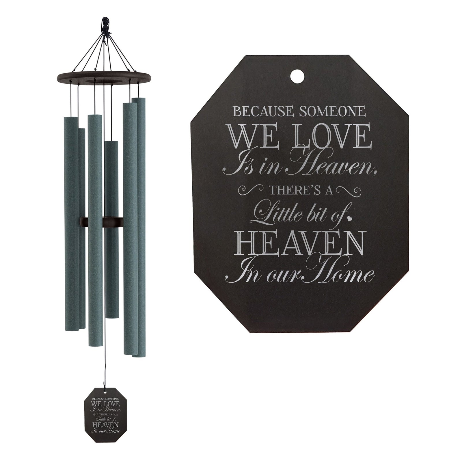 Memorial Sympathy Wind Chimes| Serenity 48" | Family Home Decor - LifeSong Milestones