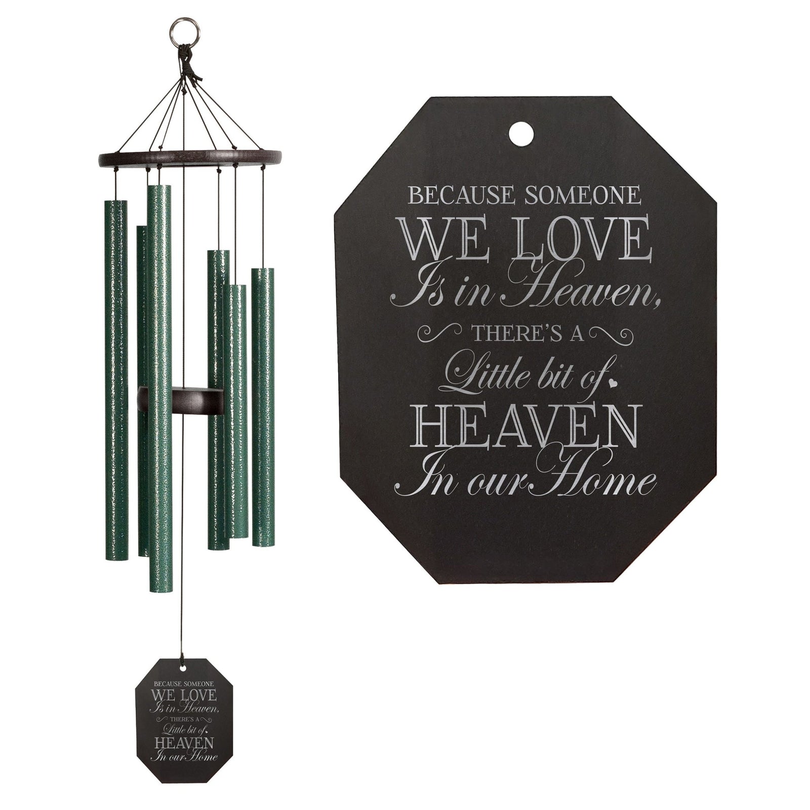 Memorial Sympathy Wind Chimes| Tinkerbelle 32" | Family Home Decor - LifeSong Milestones