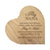 Personalized Modern Nana’s Love Solid Wood Heart Decoration With Inspirational Verse Keepsake Gift 5x5.25 - Nana Has Ears That Really = Hug & Hold - LifeSong Milestones