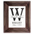 Personalized Monogram Framed Signs 12x14 - W - LifeSong Milestones