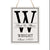 Personalized Monogram Hanging Sign 12x15 - W - LifeSong Milestones