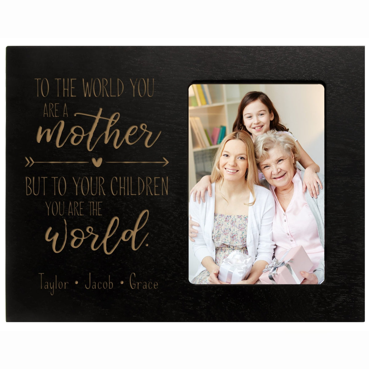 Personalized Mother’s Day Frame 4” x 6” Photo to The World Mother - LifeSong Milestones