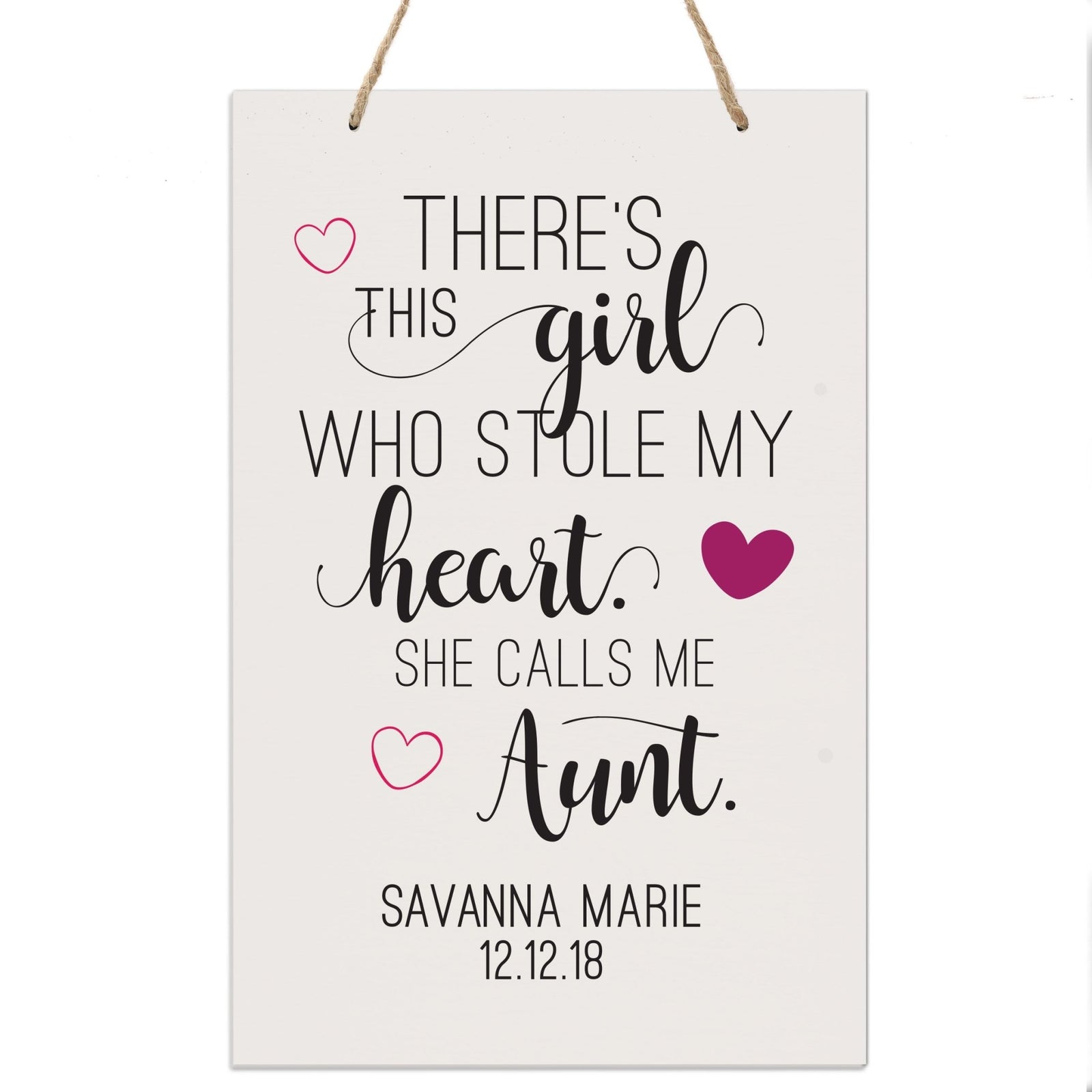 Personalized Mothers Day Gift Wall Hanging Sign - This Girl 8x12 - LifeSong Milestones