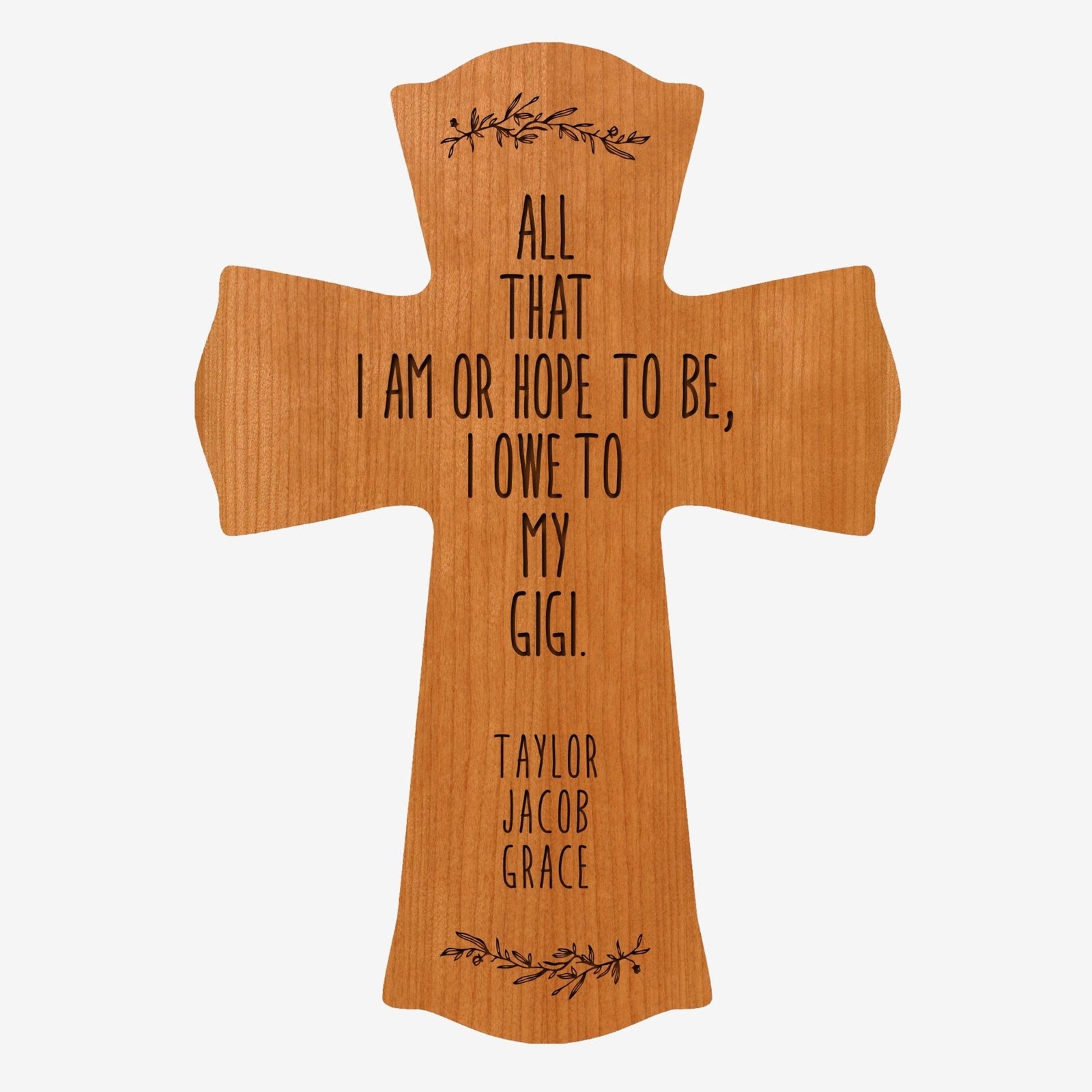 Personalized Mother’s Day Gigi All That I Am - 8.5x11 Crosses - LifeSong Milestones