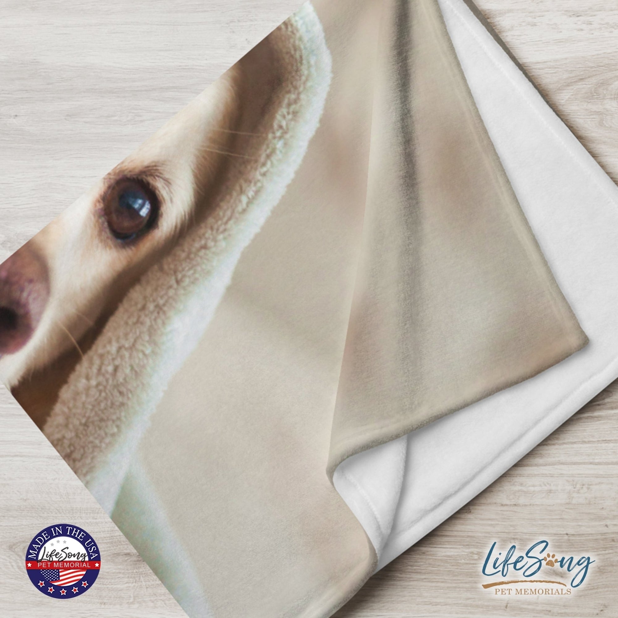 Personalized Pet Memorial Printed Throw Blanket - You Came Into My Life One Day - LifeSong Milestones