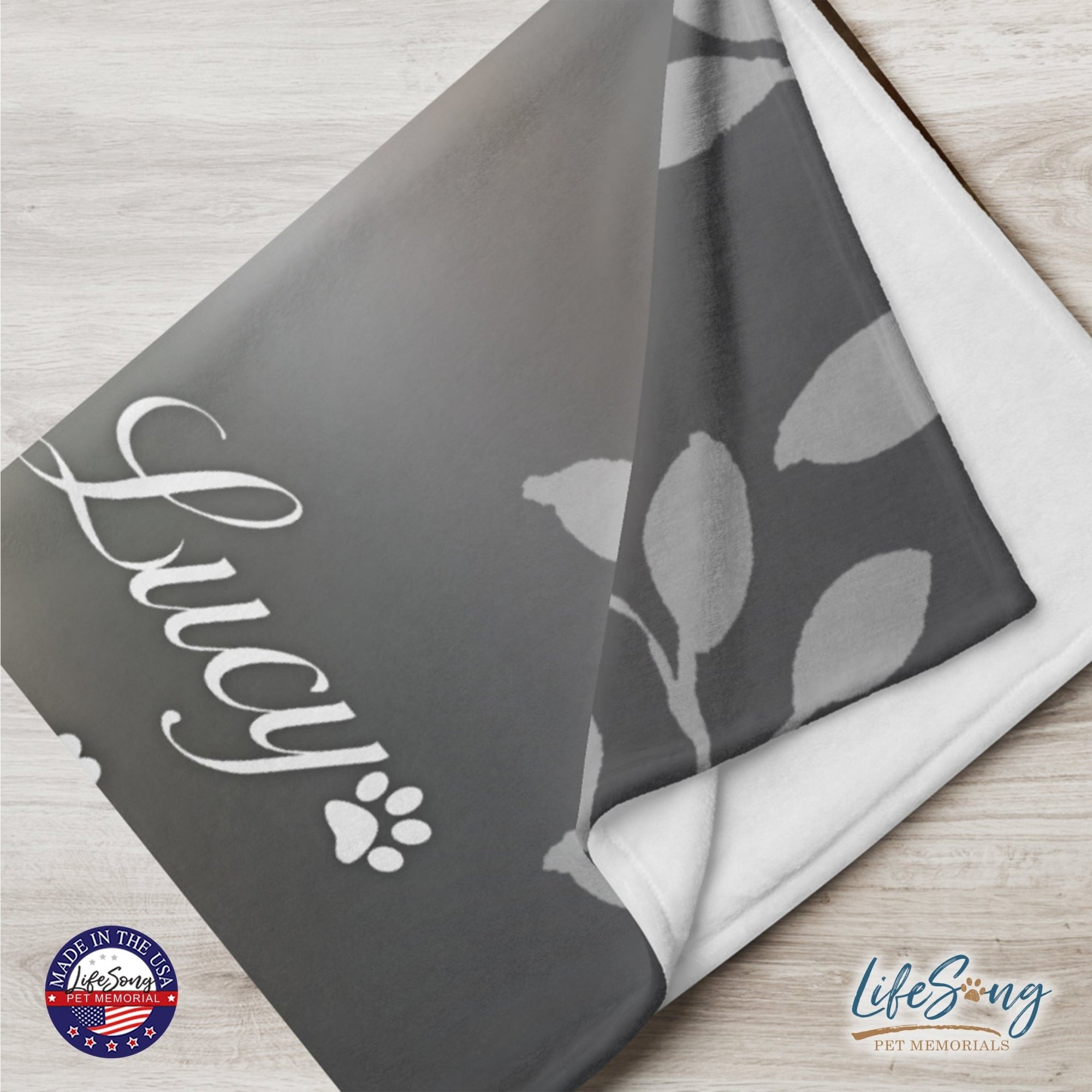 Personalized Pet Memorial Printed Throw Blanket - You Were My Favorite Hello - LifeSong Milestones