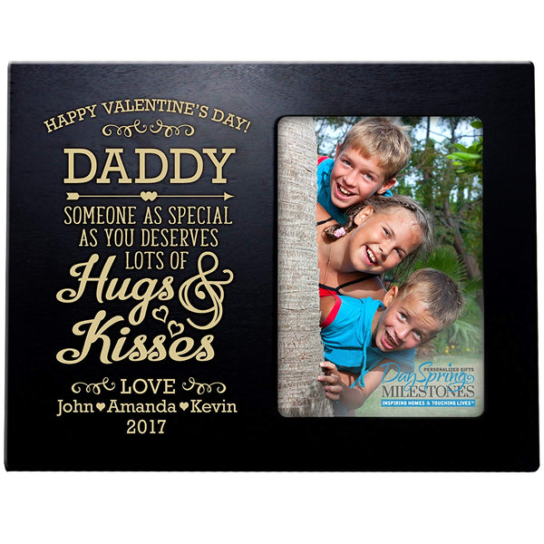 Personalized Valentine's Day Frames - Happy Valentine's Day Daddy -  LifeSong Milestones