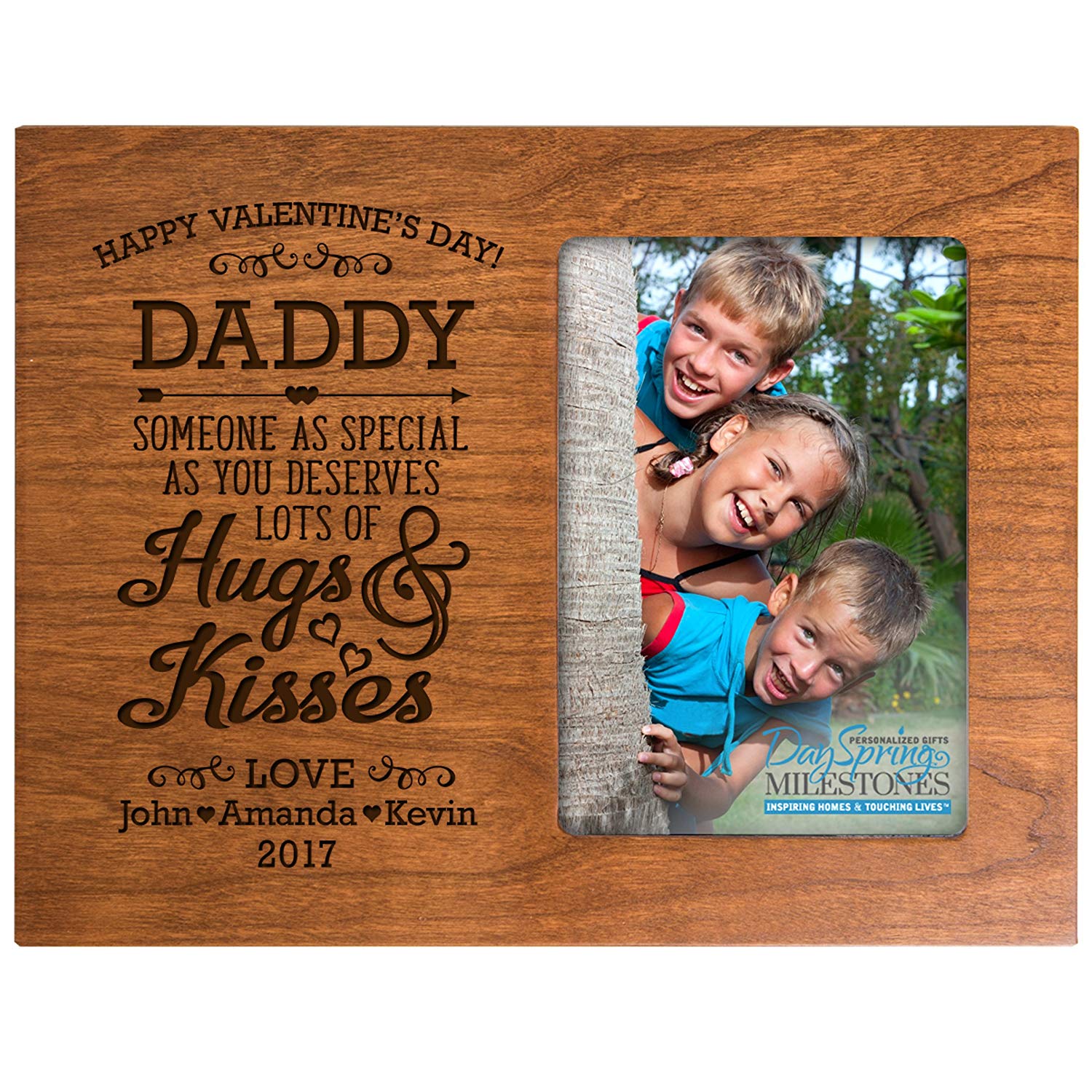 Personalized Valentine's Day Frames - Happy Valentine's Day Daddy Ivory