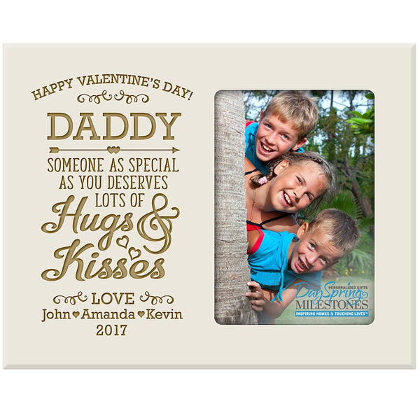 Personalized Valentine's Day Frames - Happy Valentine's Day Daddy -  LifeSong Milestones