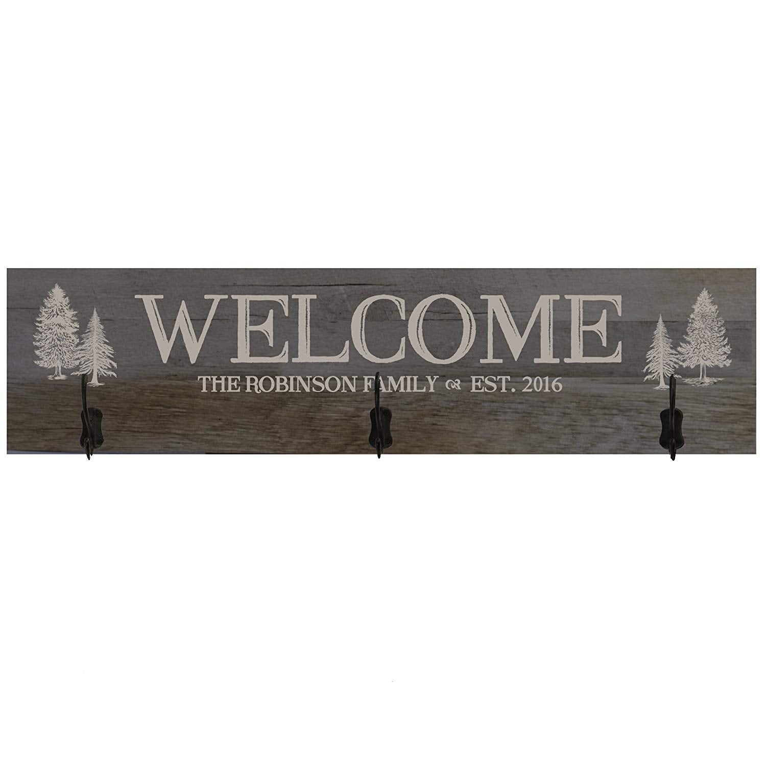 Personalized Welcome Family Established Date Wall Signs - LifeSong Milestones