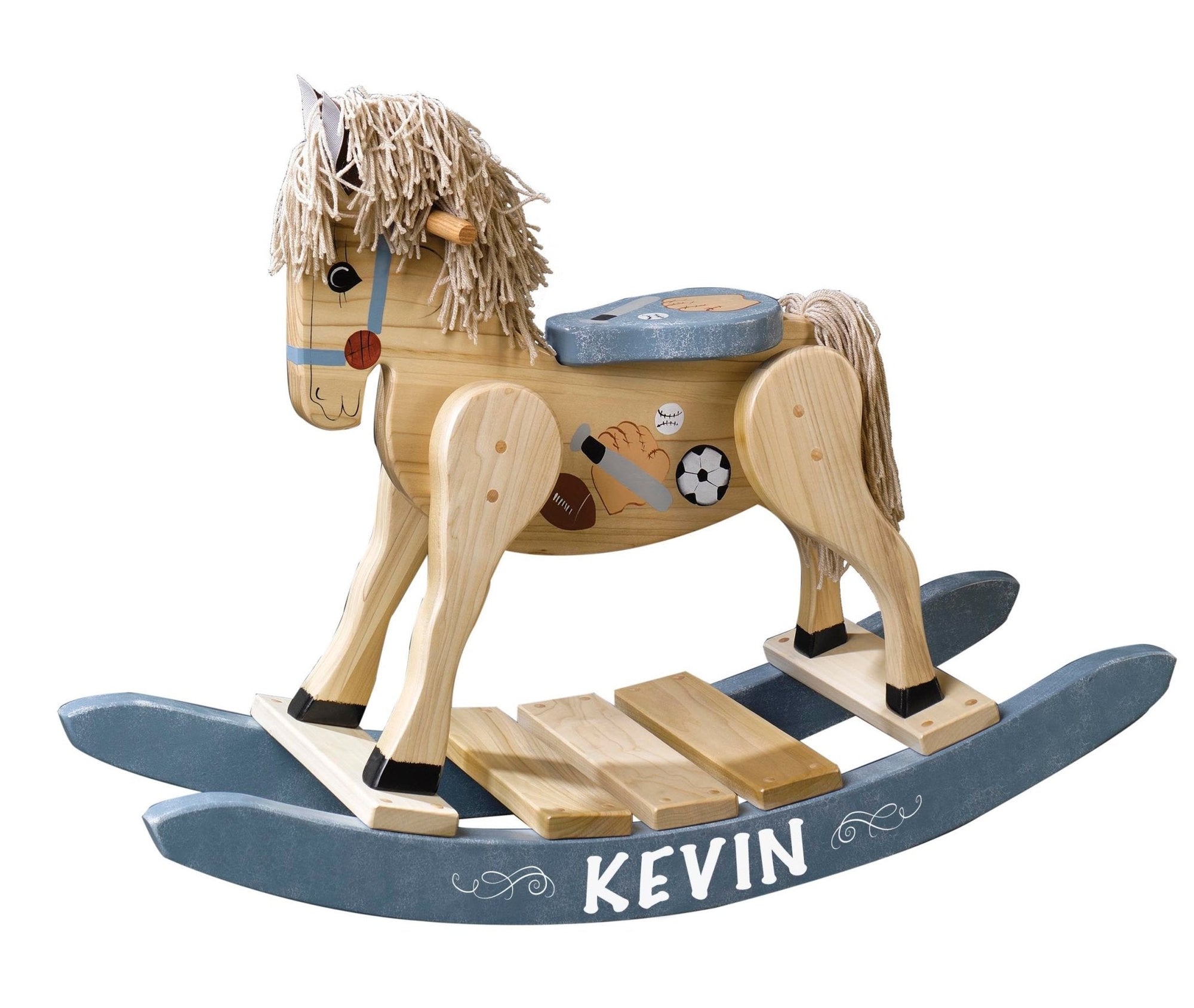 Personalized Wooden Rocking Horse For Boys And Girls - LifeSong Milestones