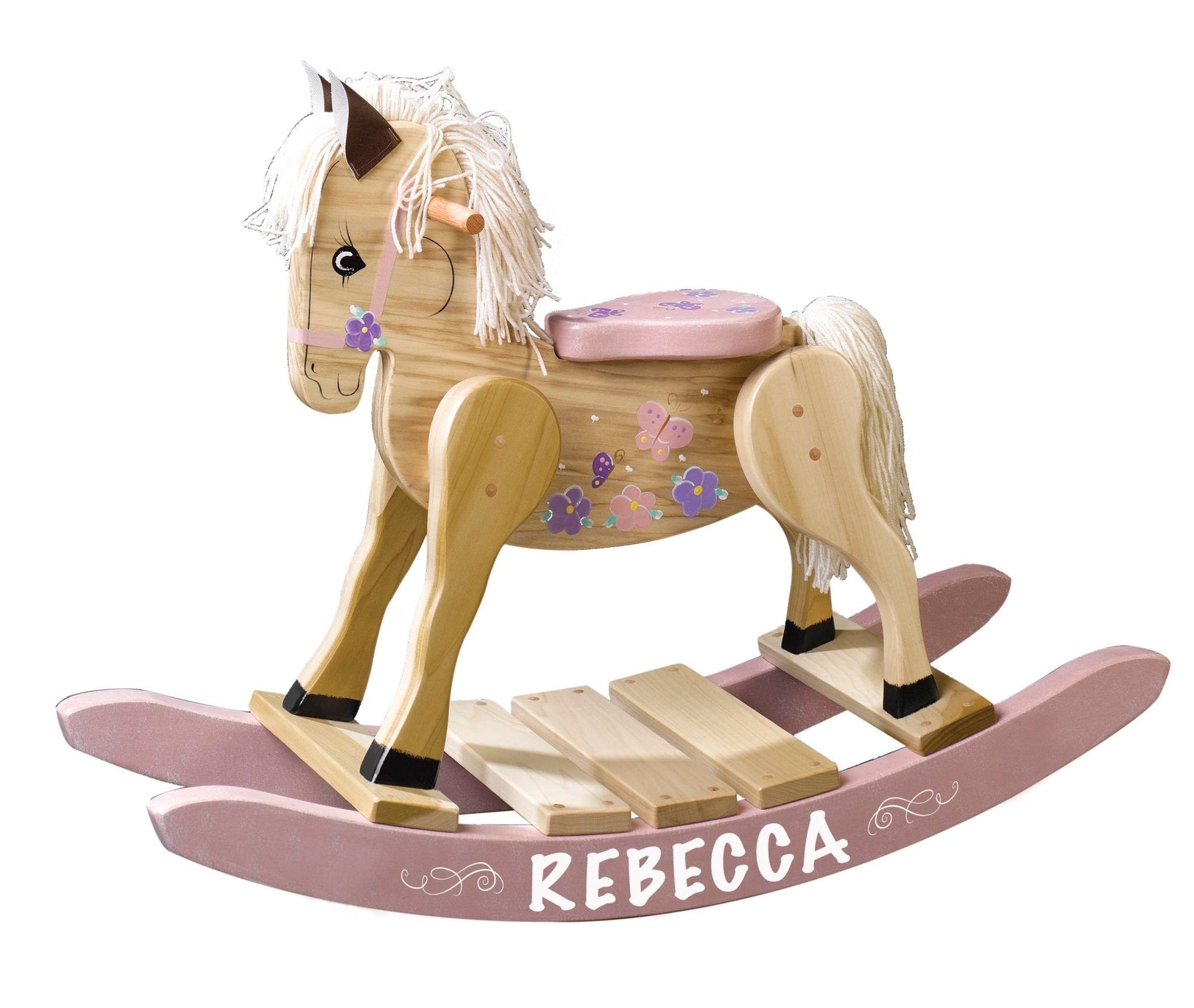 Personalized Wooden Rocking Horse For Boys And Girls - LifeSong Milestones