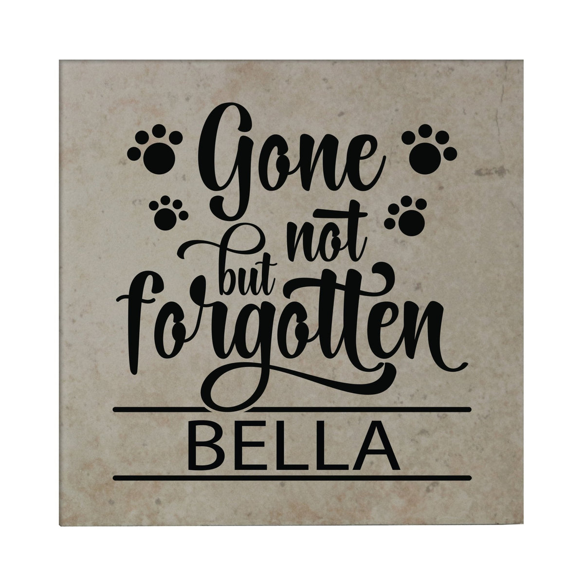 Pet Memorial Ceramic Tile Trivet - Gone But Not Forgotten - LifeSong Milestones