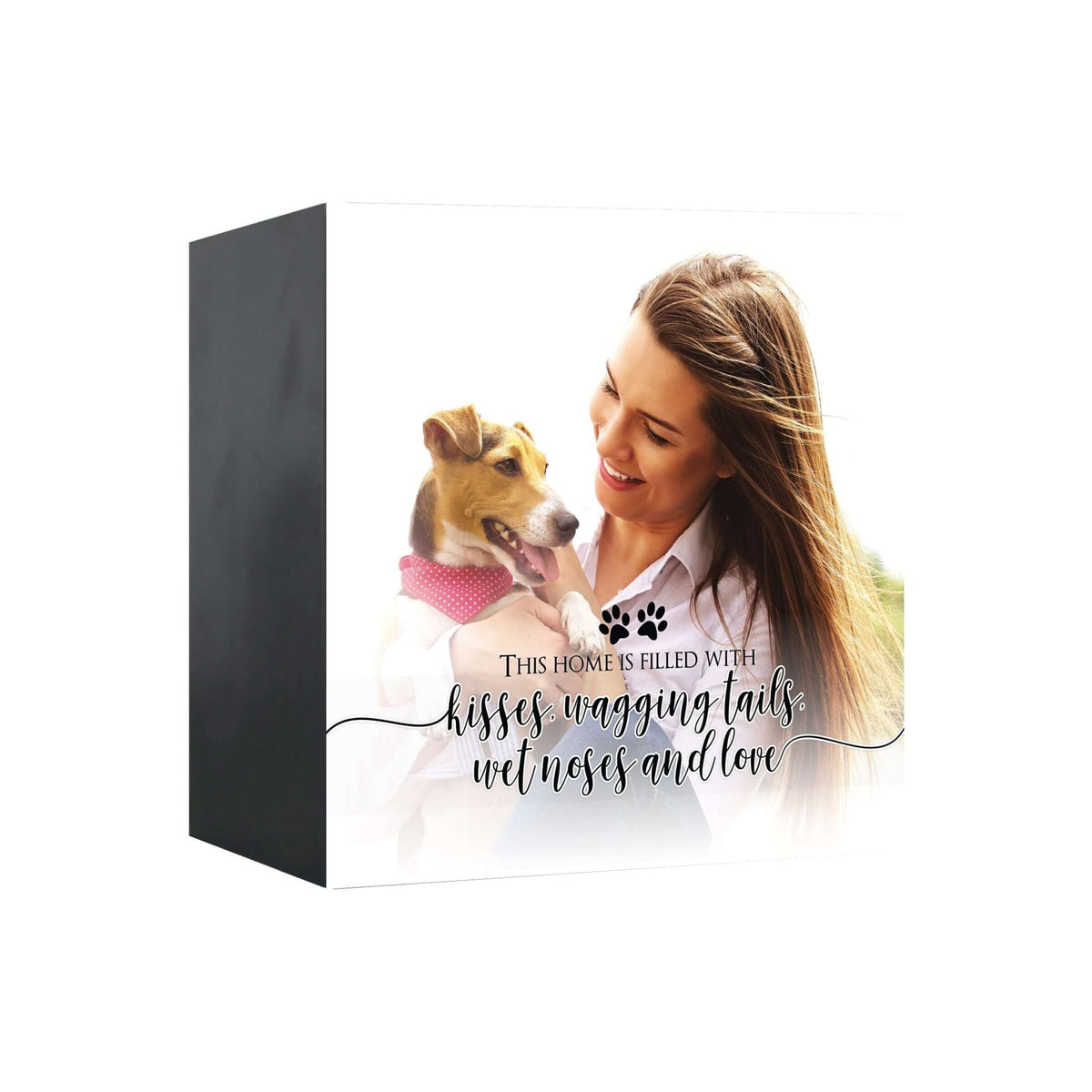 Pet Memorial Custom Photo Shadow Box Cremation Urn - This Home Is Filled - LifeSong Milestones