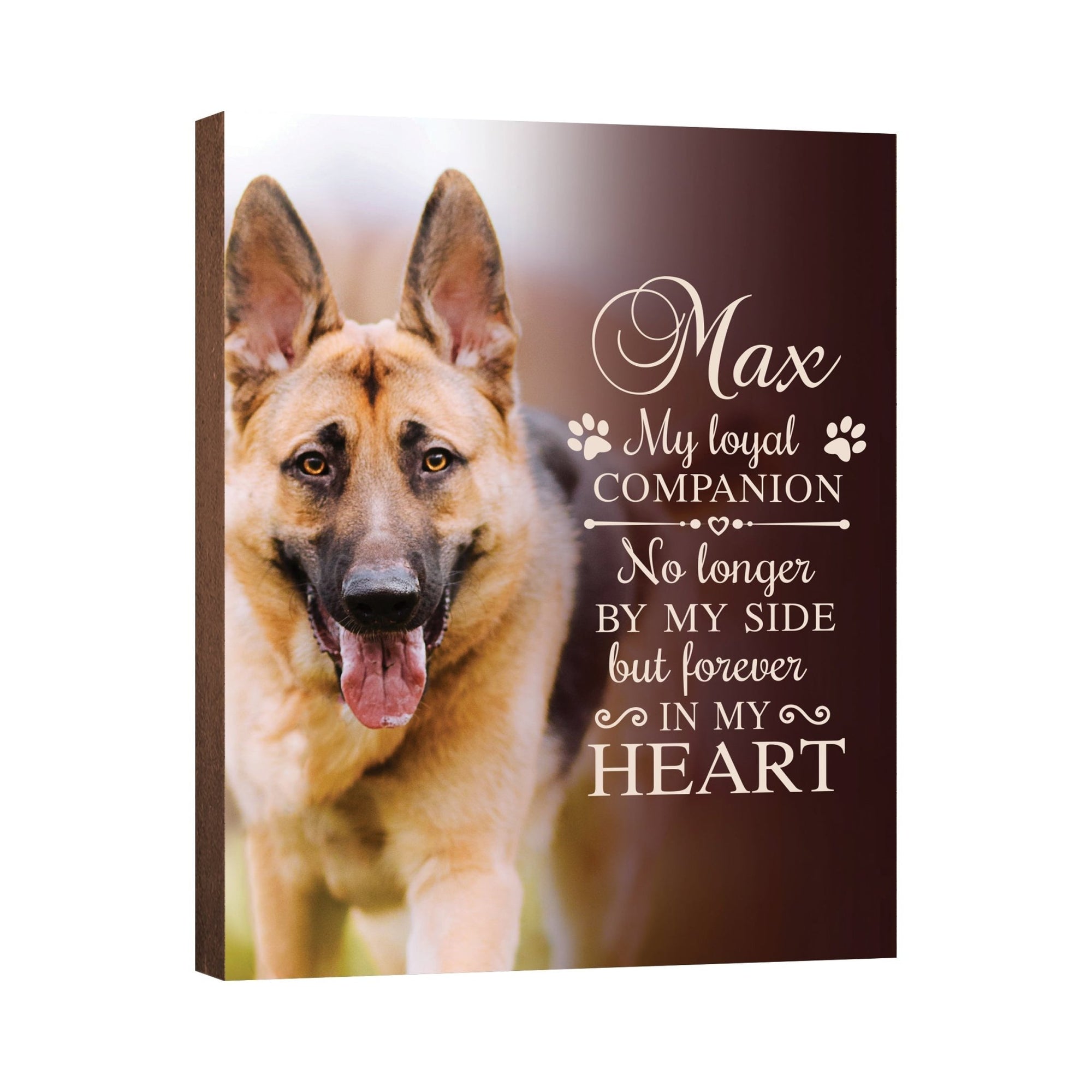 Pet Memorial Custom Photo Wall Plaque Décor - My Loyal Companion - LifeSong Milestones