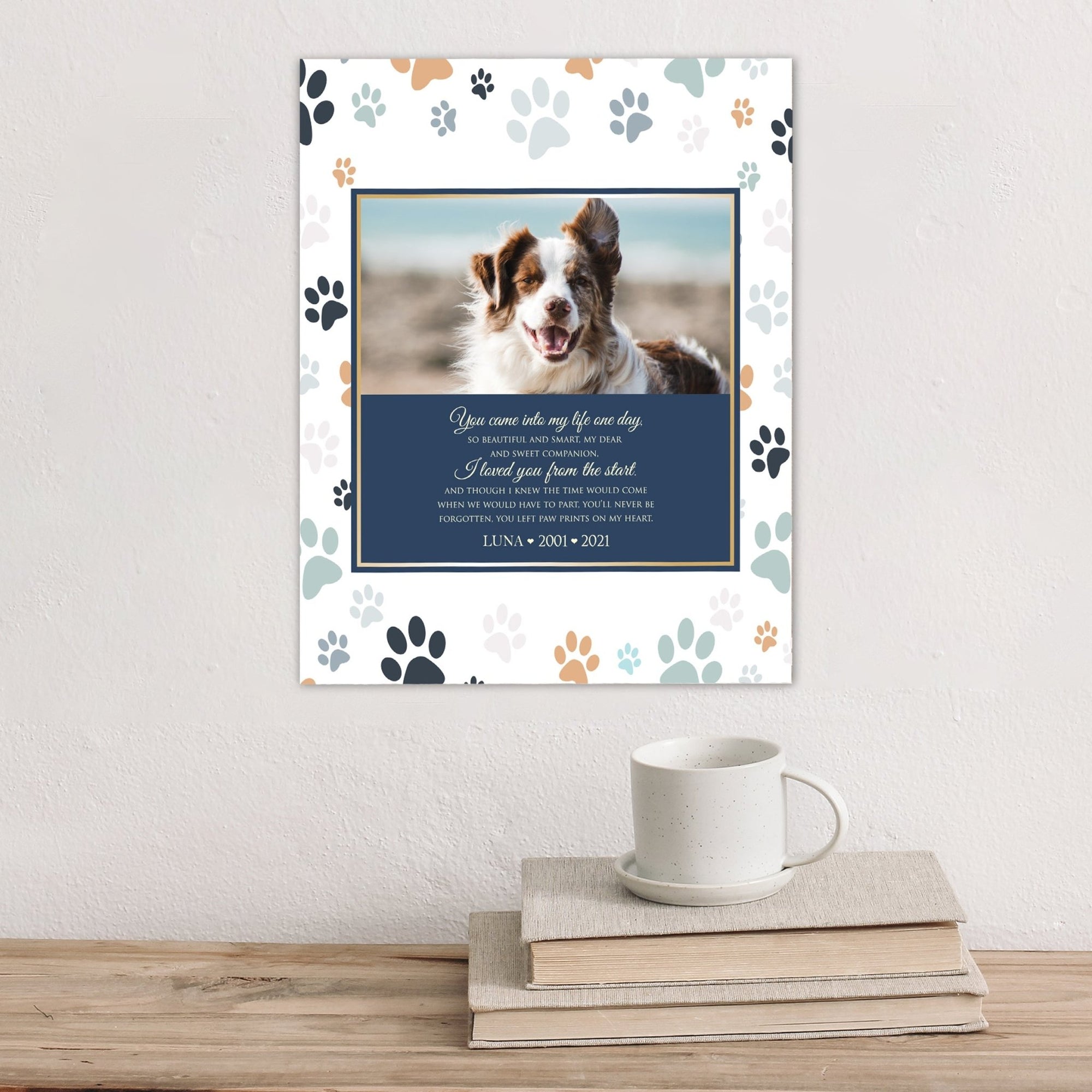 Pet Memorial Custom Photo Wall Plaque Décor - You Came Into My Life One Day - LifeSong Milestones