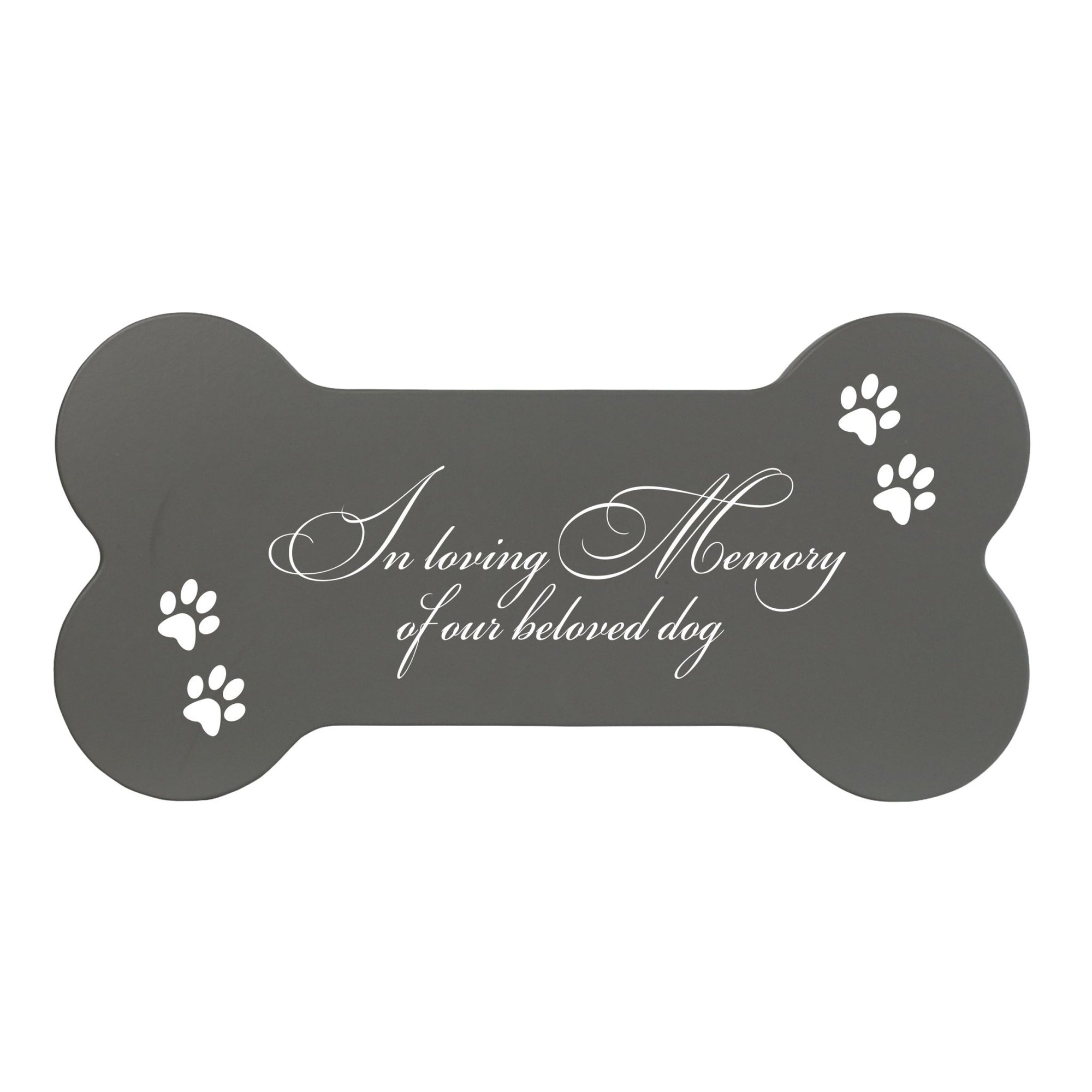 Pet Memorial Dog Bone Block Décor - In Loving Memory - LifeSong Milestones