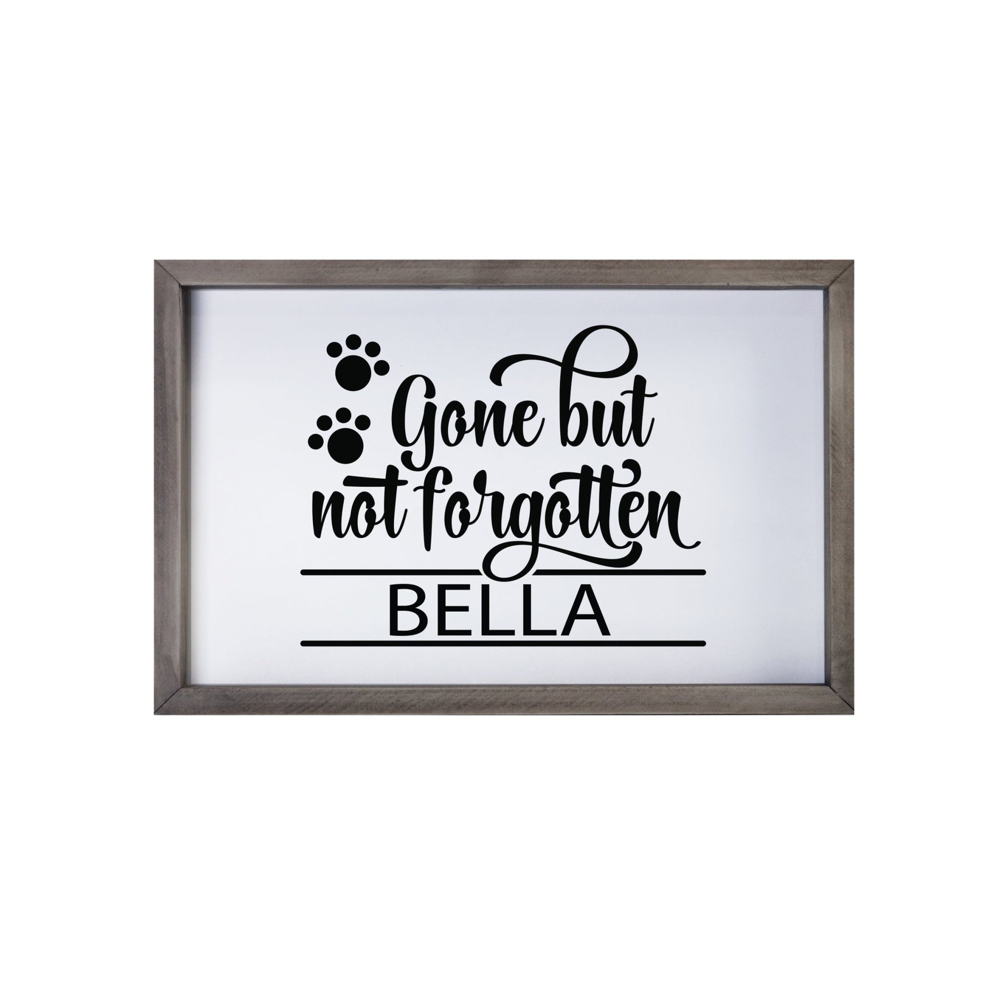 Pet Memorial Framed Shadow Box Décor - Gone But Not Forgotten - LifeSong Milestones