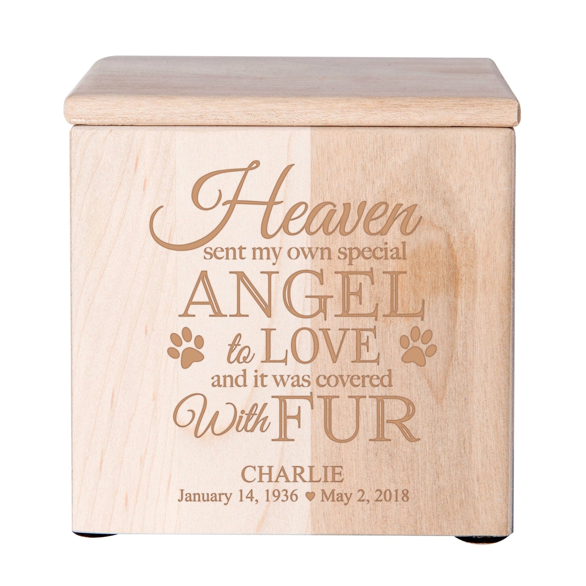 Personalized Wooden Memorial Pet Urns for Ashes