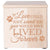 Pet Memorial Keepsake Cremation Urn Box for Dog or Cat - If Love Could Have Saved You - LifeSong Milestones