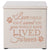 Pet Memorial Keepsake Cremation Urn Box for Dog or Cat - If Love Could Have Saved You - LifeSong Milestones