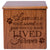 Pet Memorial Keepsake Cremation Urn Box for Dog or Cat - If Love Could Have Saved You - LifeSong Milestones