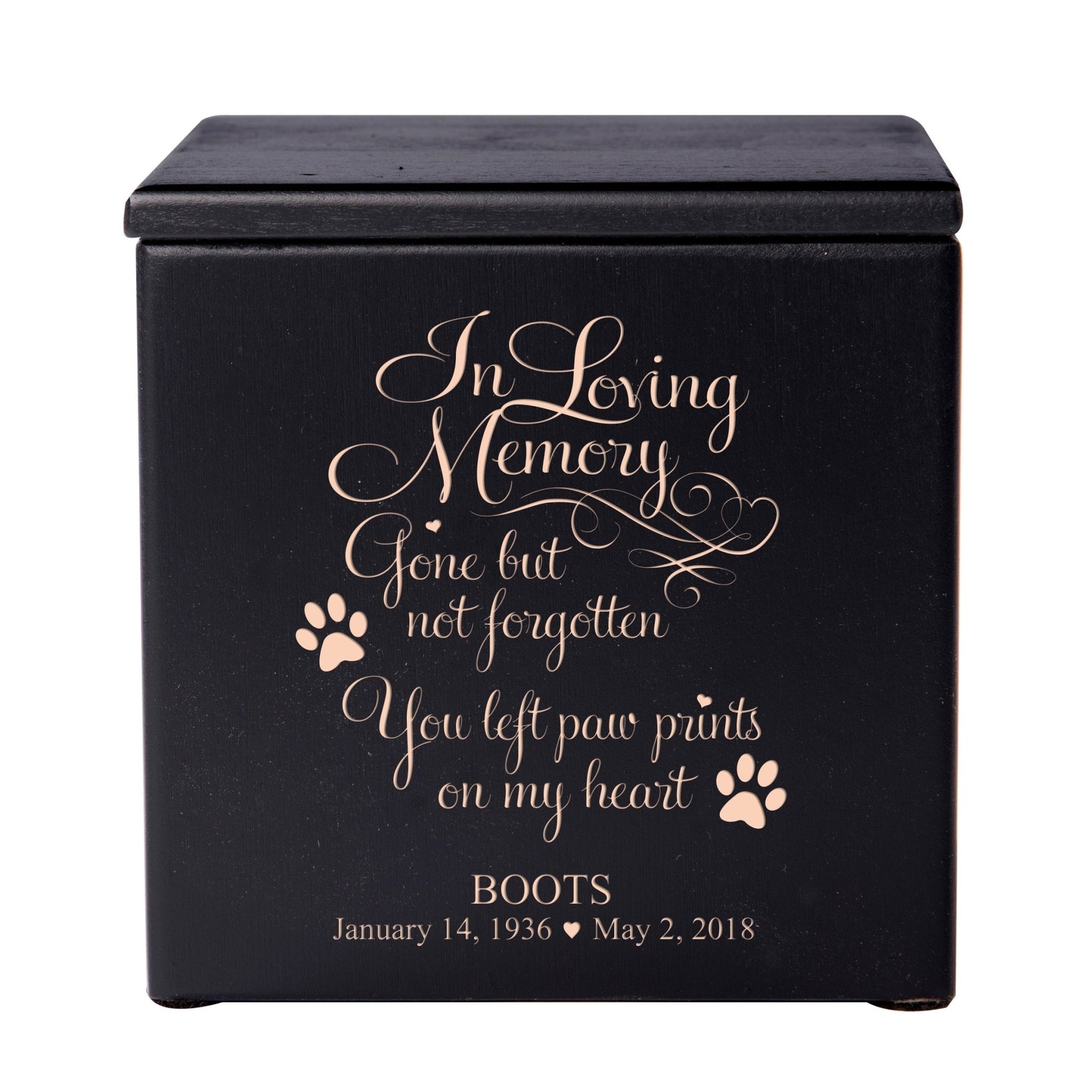 Personalized Wooden Memorial Pet Urns for Ashes