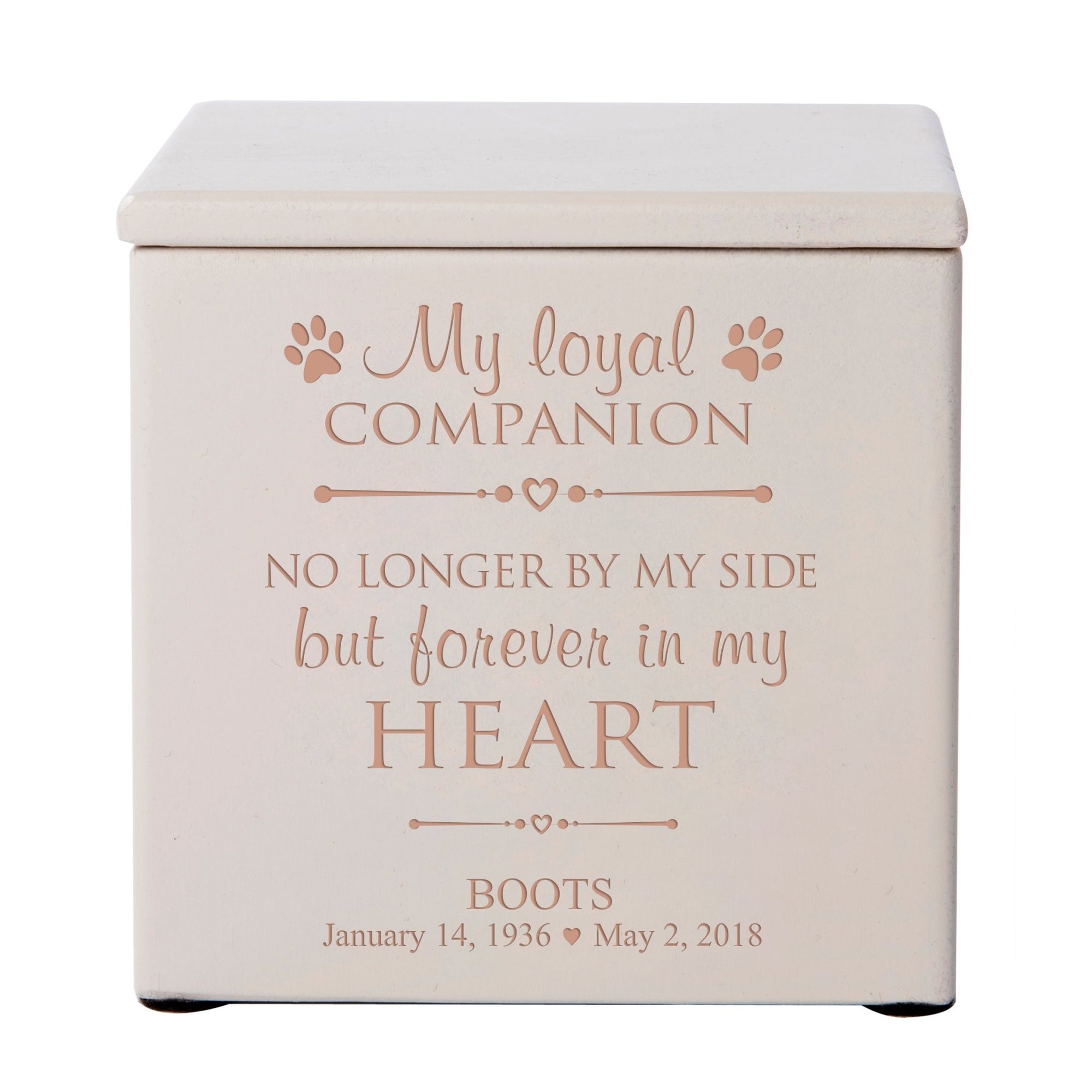 Personalized Wooden Memorial Pet Urns for Ashes