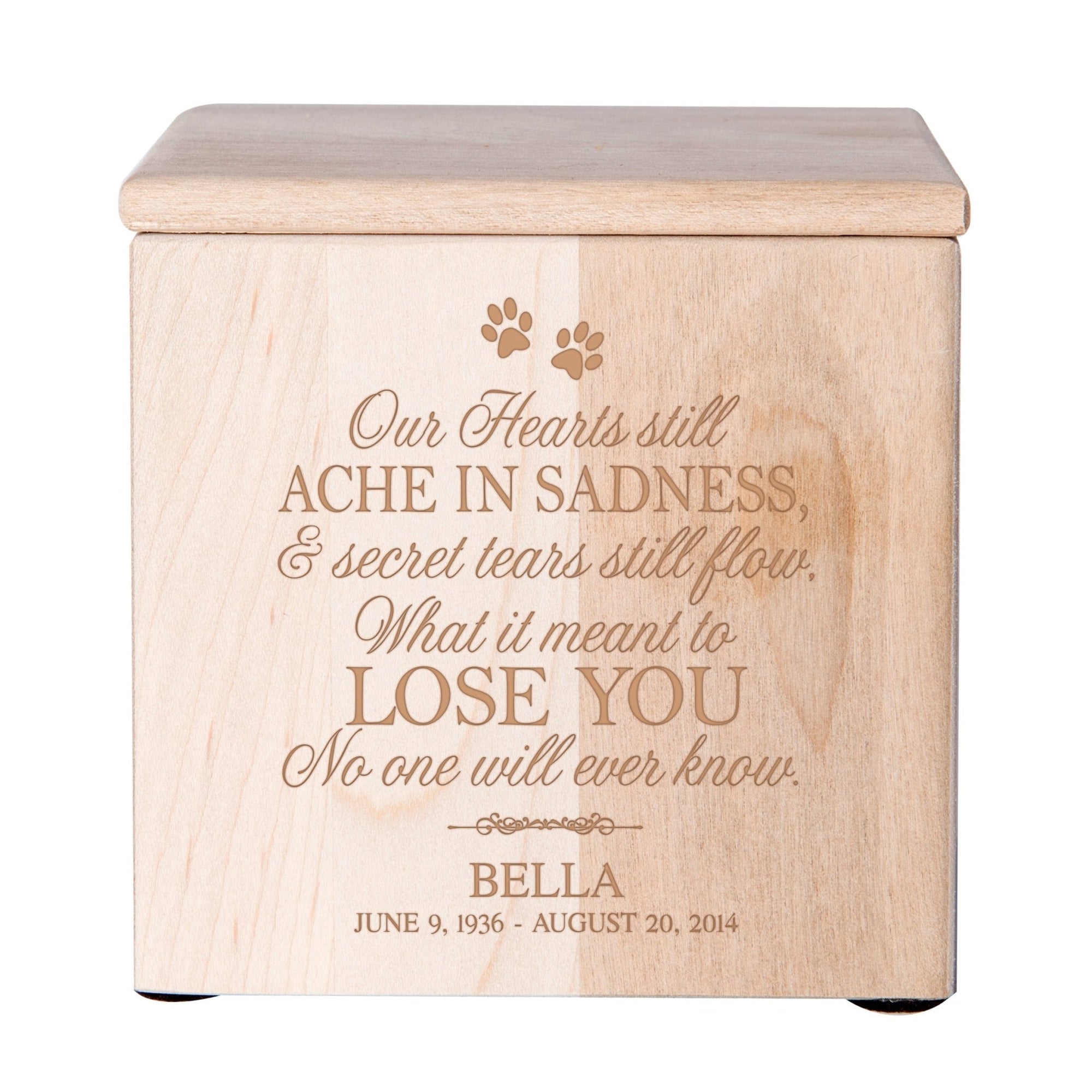 Personalized Wooden Memorial Pet Urns for Ashes