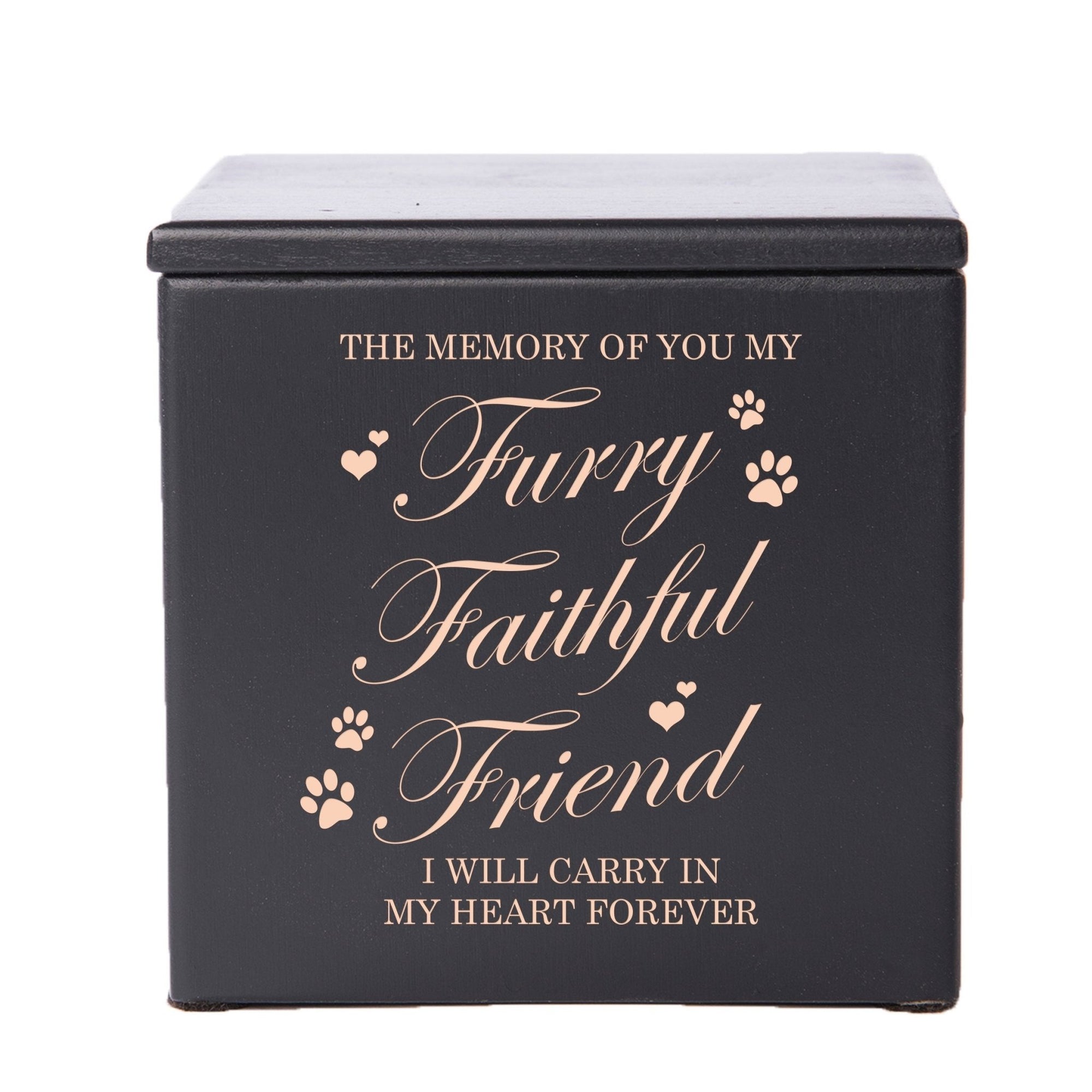 Pet Memorial Keepsake Cremation Urn Box for Dog or Cat - The Memory Of You - LifeSong Milestones