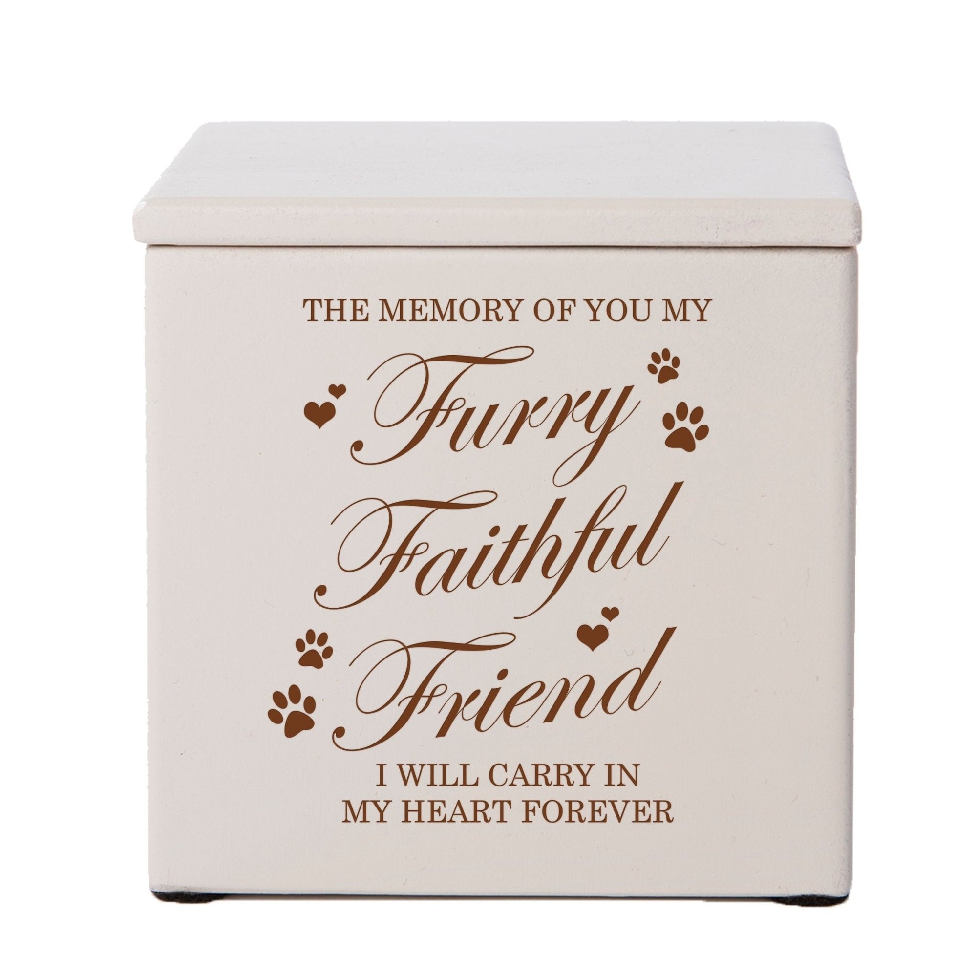 Pet Memorial Keepsake Cremation Urn Box for Dog or Cat - The Memory Of You - LifeSong Milestones