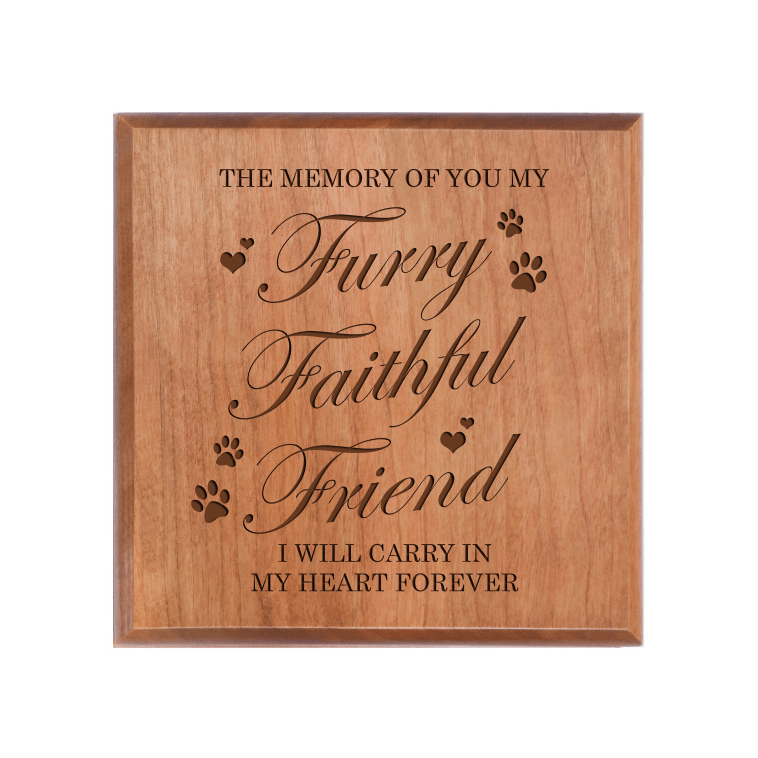 Pet Memorial Keepsake Urn Box for Dog or Cat - The Memory of You - LifeSong Milestones