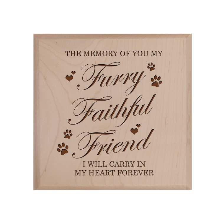 Pet Memorial Keepsake Urn Box for Dog or Cat - The Memory of You - LifeSong Milestones