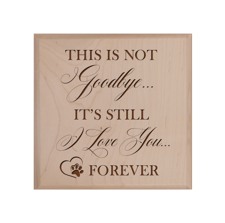 Pet Memorial Keepsake Urn Box for Dog or Cat - This Is Not Goodbye - LifeSong Milestones