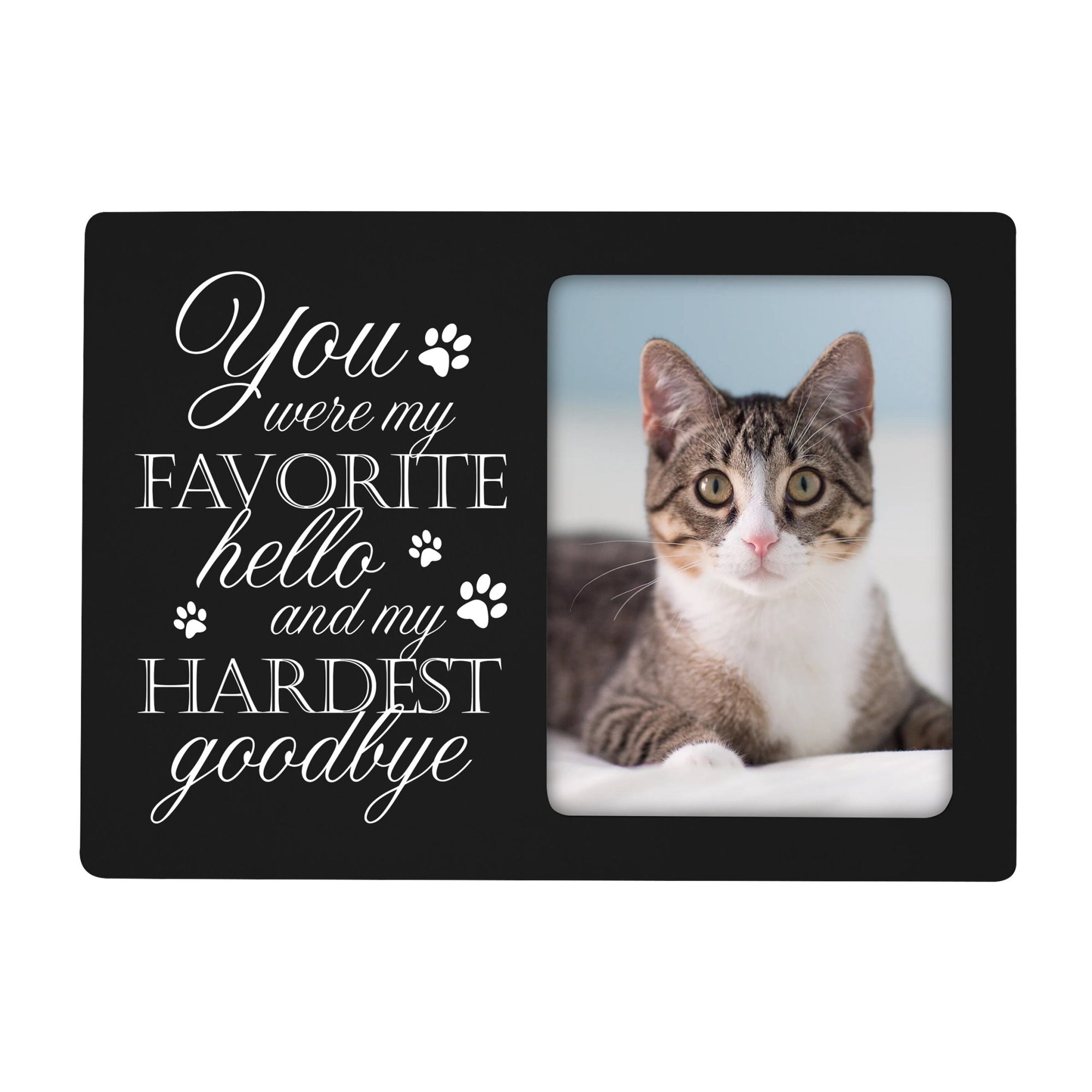 Pet Memorial Magnet Picture Frame - You Were My Favorite Hello - LifeSong Milestones
