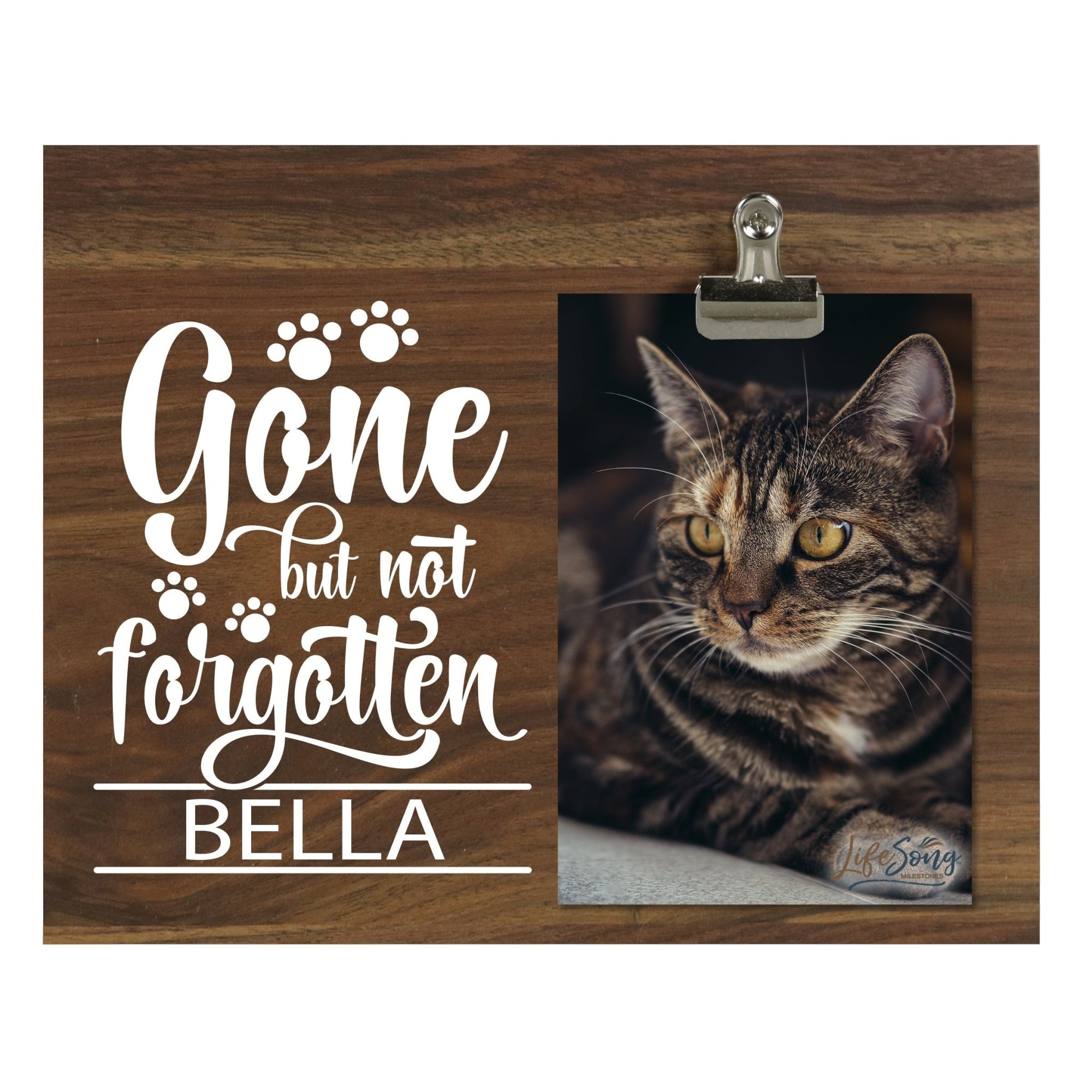 Pet Memorial Photo Clip Board - Gone But Not Forgotten - LifeSong Milestones