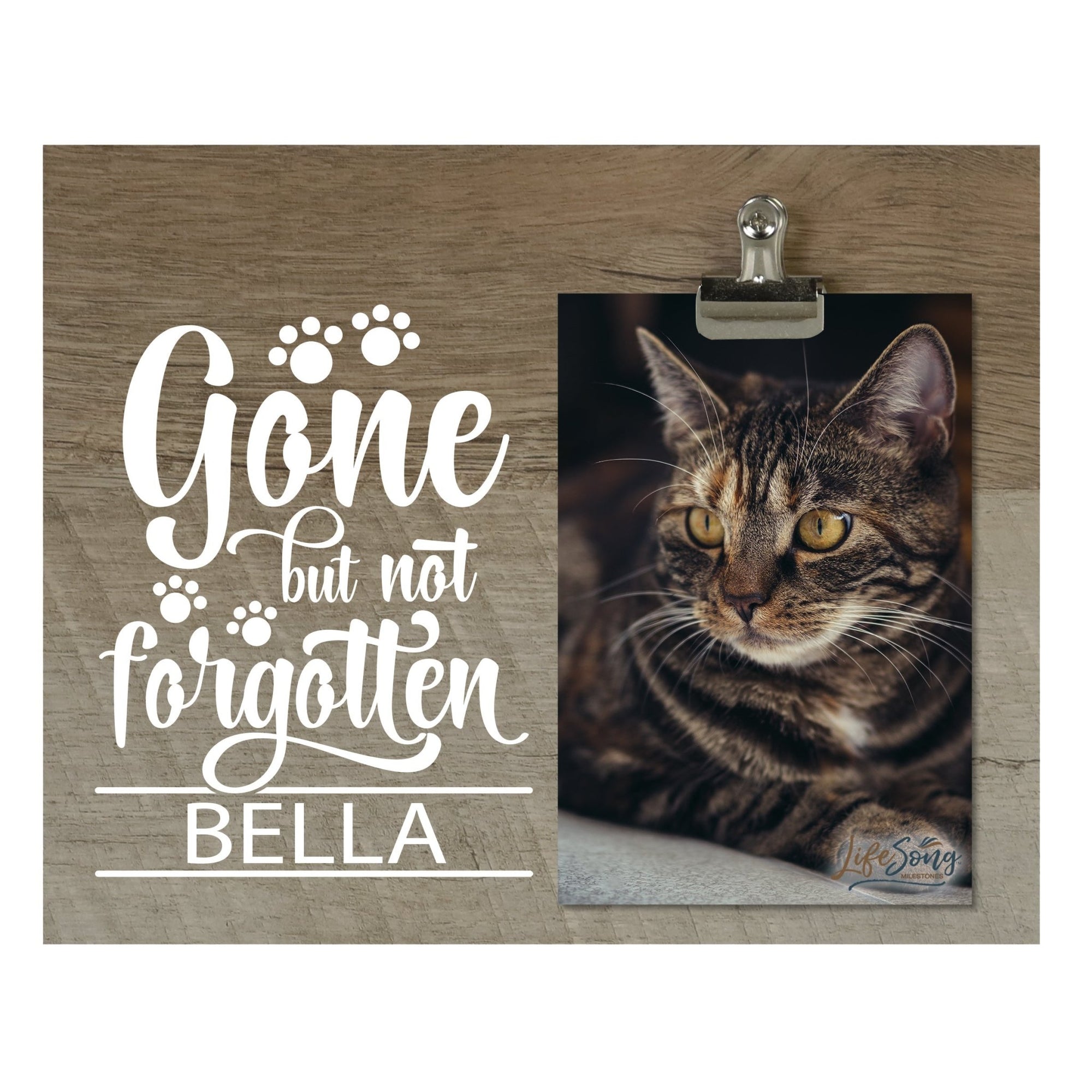 Pet Memorial Photo Clip Board - Gone But Not Forgotten - LifeSong Milestones