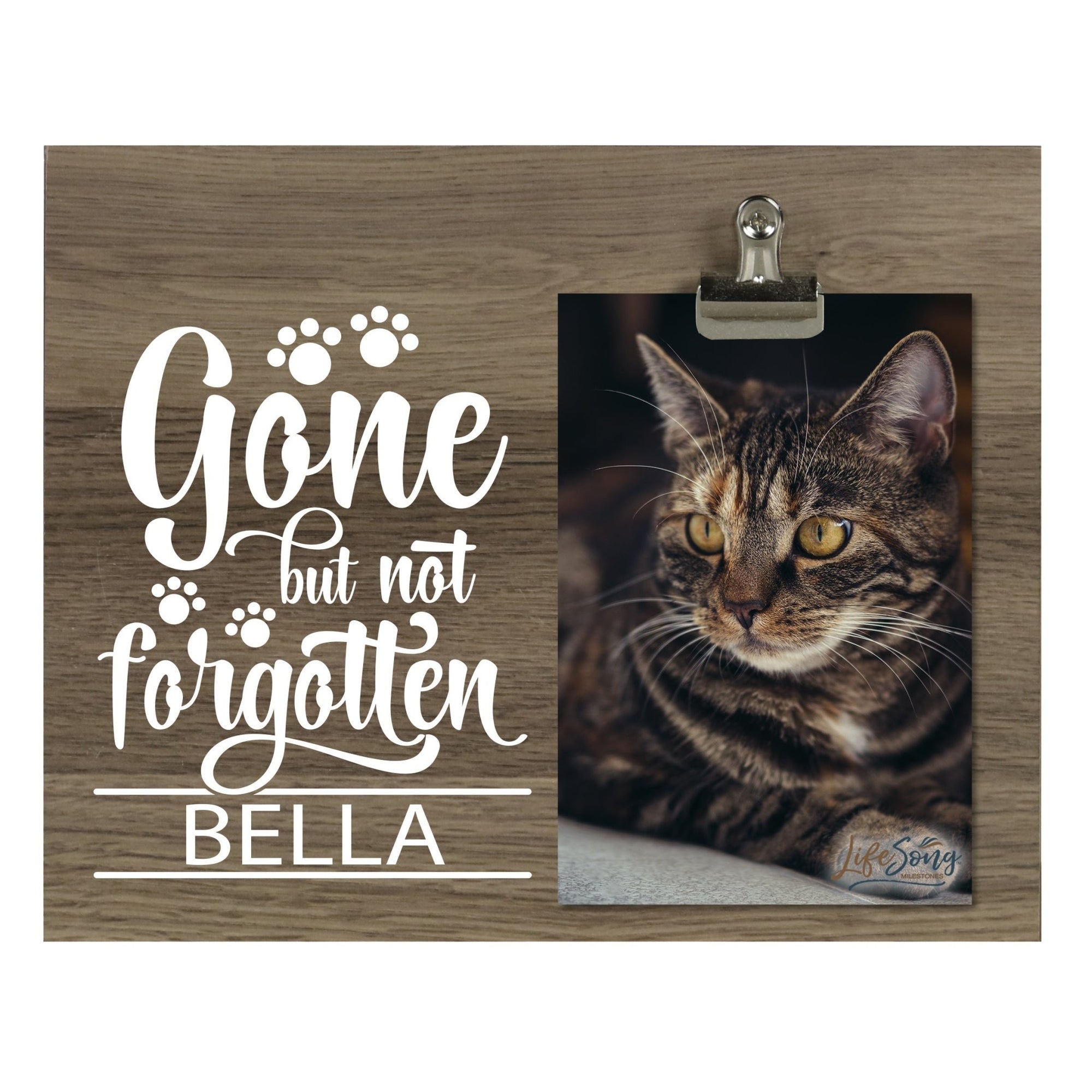 Pet Memorial Photo Clip Board - Gone But Not Forgotten - LifeSong Milestones