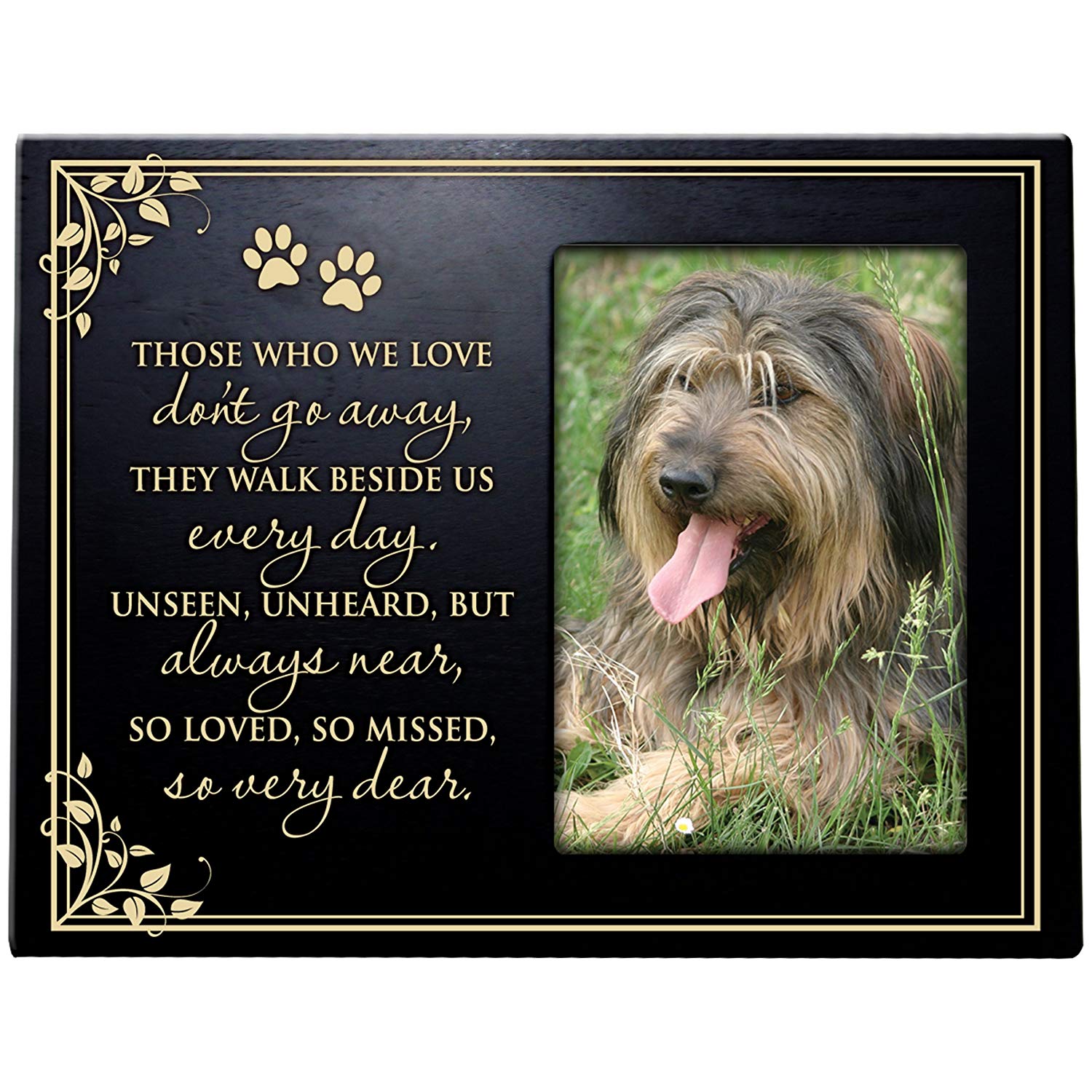 Pet Memorial Photo Frame - Don't Go Away - LifeSong Milestones