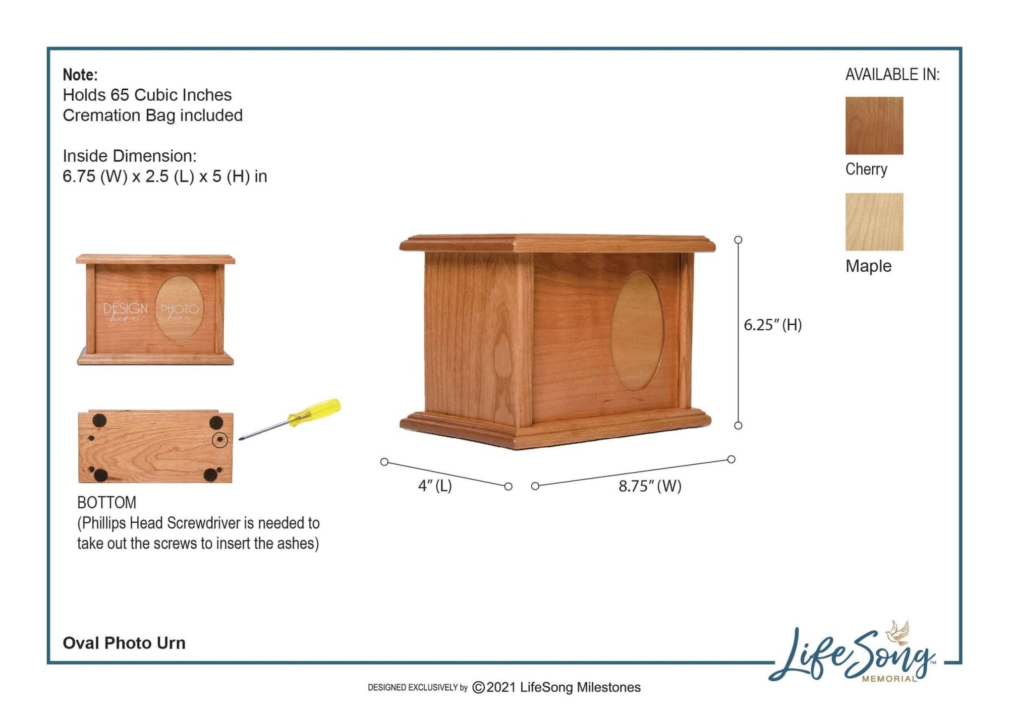 Pet Memorial Picture Cremation Urn Box for Dog or Cat - God Has You In His Arms - LifeSong Milestones