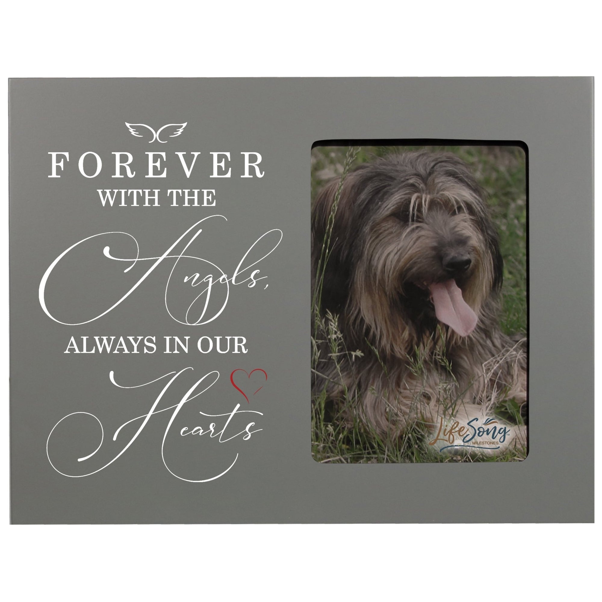 Pet Memorial Picture Frame - Forever With The Angels - LifeSong Milestones